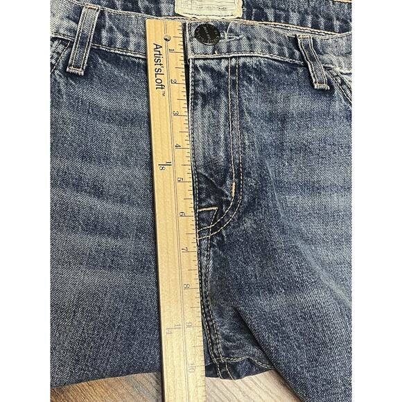 Current Elliott Jeans Women's 32 Fling Raw Hem Straight Leg Medium Wash Denim - Picture 10 of 11